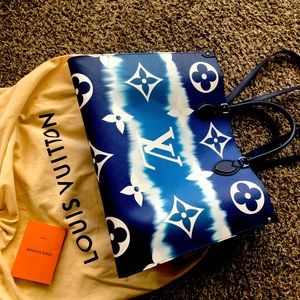 Authentic blue escale leather onthego tote bag by Louis Vuitton…. Brand new